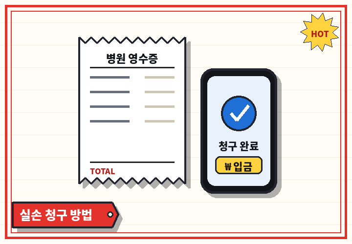 실손 청구 방법 - 영수증과 스마트폰 청구